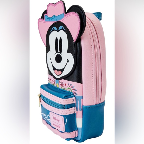 Loungefly Disney Western Minnie Mini Backpack Pencil CASE NWT - Picture 2 of 5